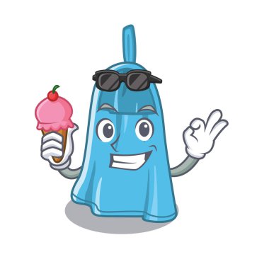 Karakter şekli ile dondurma el havlusu ile