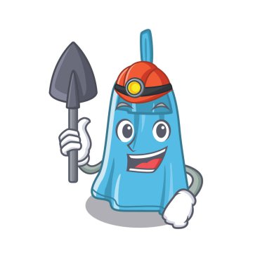 Maskot duvarında asılı madenci el havlusu