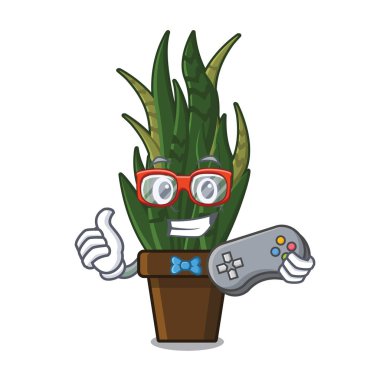 Karakter şekli ile Gamer yılan bitki