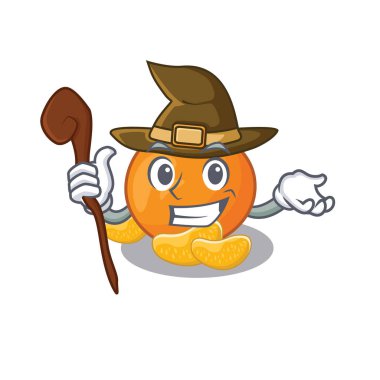Maskot şeklinde cadı mandalina