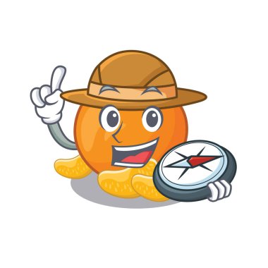 Maskot şeklinde kaşif mandalina
