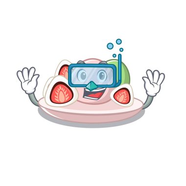 Karikatür şekli ile Dalış ichigo daifuku