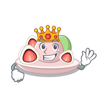 Kral ichigo daifuku maskot kase hizmet