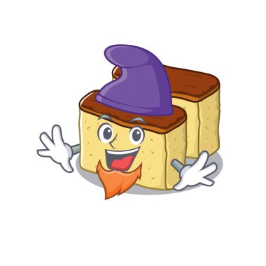 Elf castella kek karikatür izole