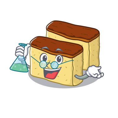 Karikatür tepsisinde hazırlanan Profesör castella kek