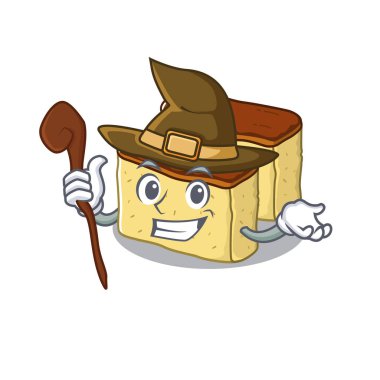 Maskot şeklinde Cadı castella kek