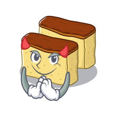 Maskot şeklinde Devil castella kek