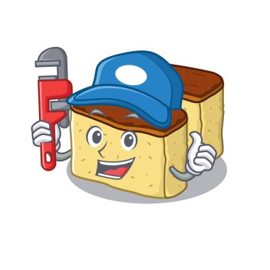 Bir karakter kavanozunda tesisatçı castella kek