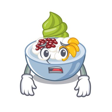 Korku anmitsu maskot ile izole