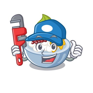 Bir tabakta Tesisatçı anmitsu karikatür şekli