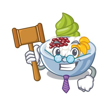 Bir tabak üzerinde Yargıç anmitsu karikatür şekli