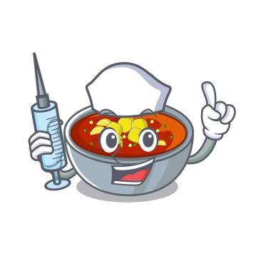 Hemşire gazpacho karikatür plaka servis edilir