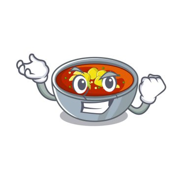 Başarılı gazpacho karikatür plaka servis edilir