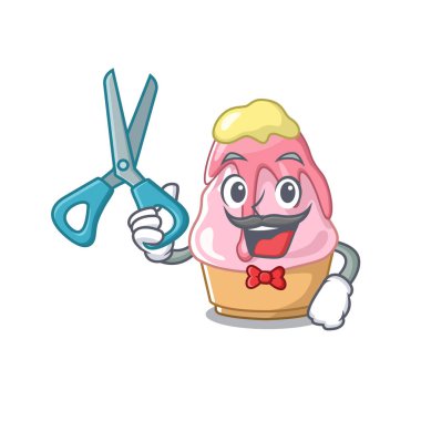 Berber kakigori karakter gözlük içine servis edilir