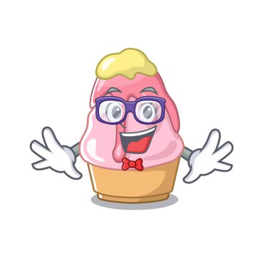 Maskot tepsisinde Geek kakigori kase yerler