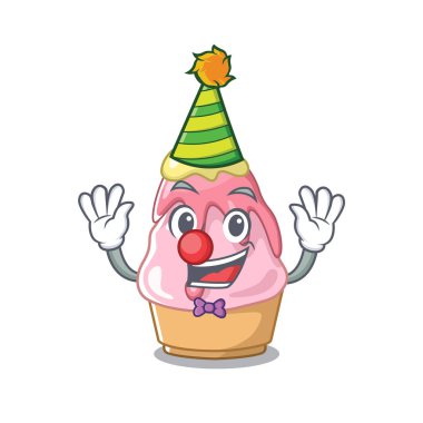 Palyaço kakigori karikatür ile izole