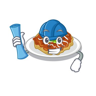 Mimar okonomiyaki maskot şeklinde