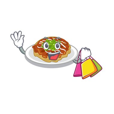 Bir maskot şeklinde Alışveriş okonomiyaki