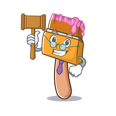 Depodaki karakter boya fırçalarını yargılayın