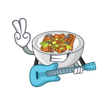 Gitar donburi ile bir tavada pişirilir