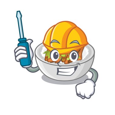 Bir tablo ahşap karikatür yukarıda Otomotiv donburi