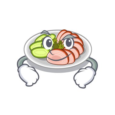 Karikatür izole pekin dunking sırıtarak