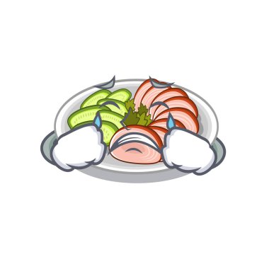 Maskot tavada kızartılmış ağlayan pekin smaç