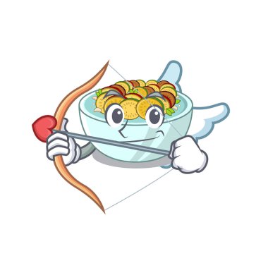 Cupid ratatouille maskot tavada pişirilir
