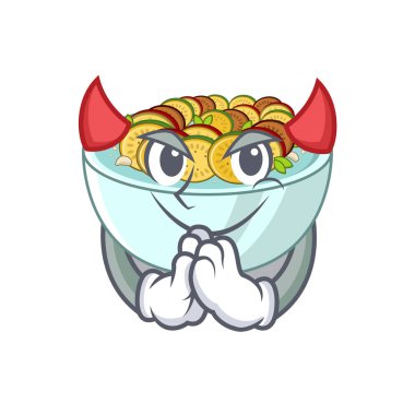 Şeytan ratatouille karikatür ile izole