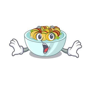 Sürpriz ratatouille karikatür ile izole