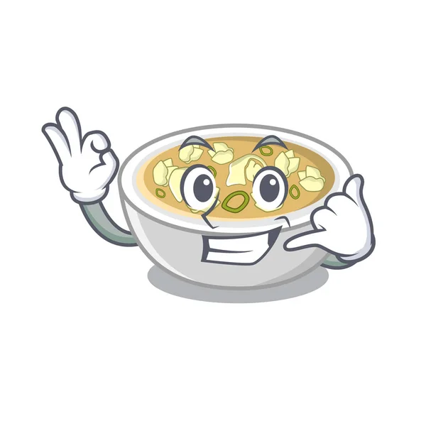 Appelez-moi wonton soupe cuisinée poêle à frire dessin animé — Image vectorielle