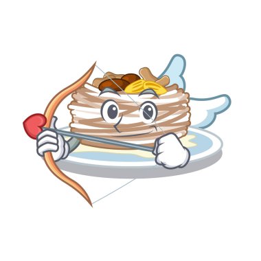 Cupid kataifi karikatür kase servis edilir