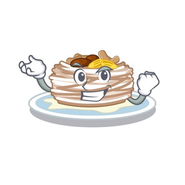 Bir tahta üzerinde başarılı kataifi karakter