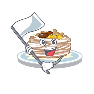 Masada kataifi karikatür bayrak plakaile