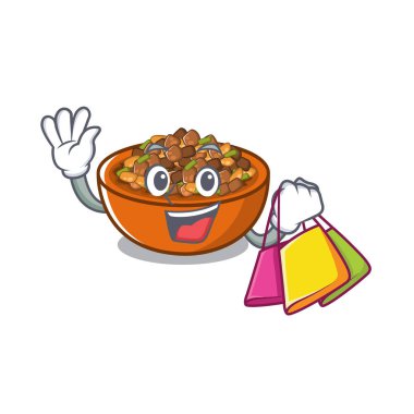 Bir maskot alışveriş kung pao tavuk