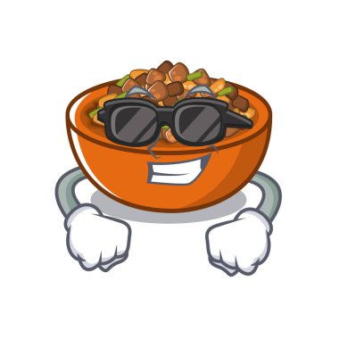 Bir maskot süper serin kung pao tavuk