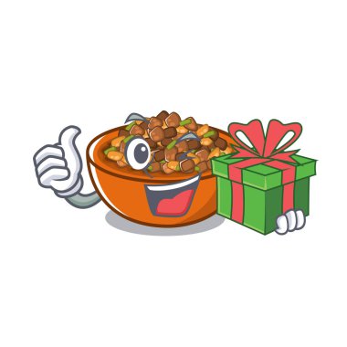 Karakter şeklinde hediye kung pao tavuk ile