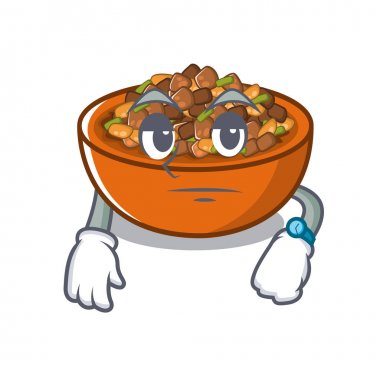 Bir karikatür kung pao tavuk bekliyor
