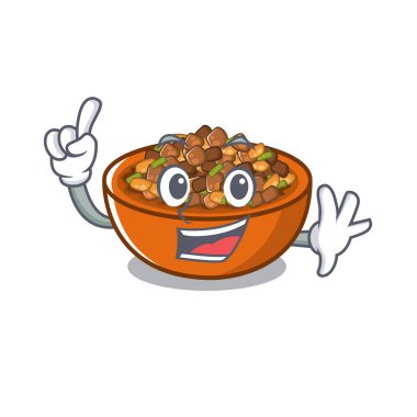 Bir karikatür finger kung pao tavuk