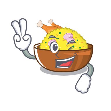 Karakter tavada pişirilen iki parmak tavuk biryani