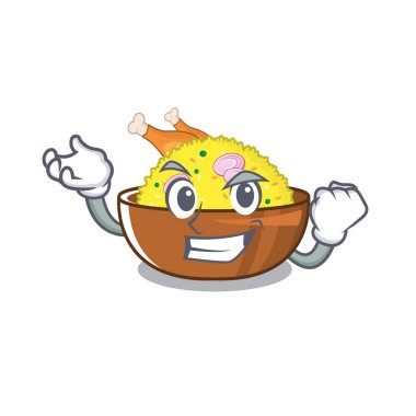 Başarılı tavuk biryani karakter tavada pişirilir