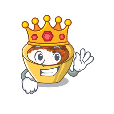 Karakter şeklinde Kral köri pirinç