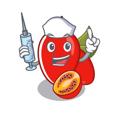 Hemşire tamarillo betaceum karikatür ağacında yetişir