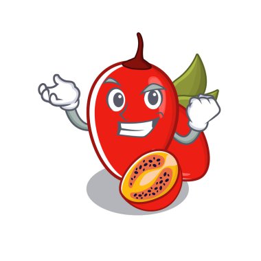 Başarılı tamarillo betaceum karikatür ağacında yetişir