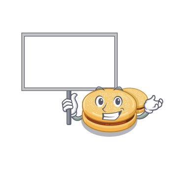 Bir kavanozda tahta alfajores karikatür getir