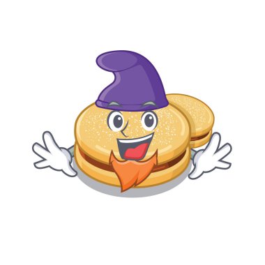 Elf alfajores karikatür bir kavanozda