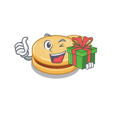 Hediye alfajores ile karakter fırınlarda pişirilir