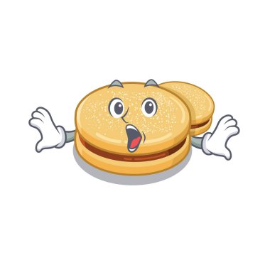 Sürpriz alfajores karakter fırınlarda pişirilir