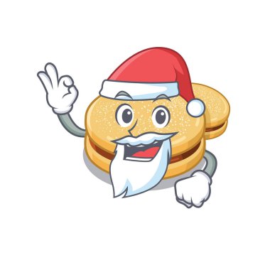 Santa alfajores maskot ile izole