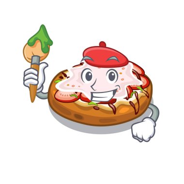 Sanatçı bruschetta maskot kurulu üzerinde görev yaptı